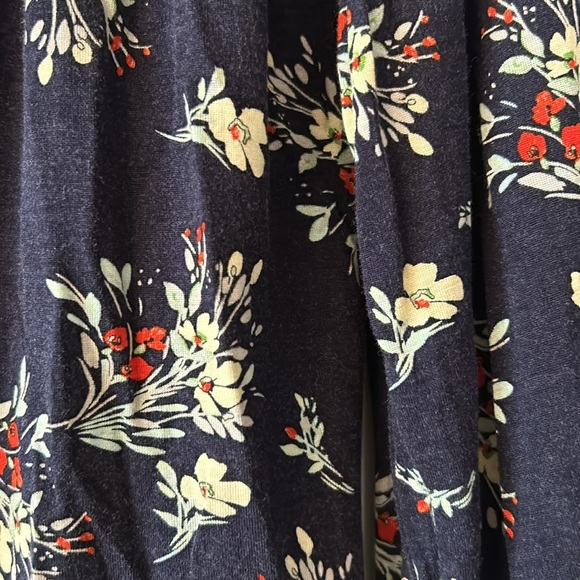 Anthropologie One September Floral Peasant Top Embroidery, Lace Up Neck Small - Picture 12 of 13